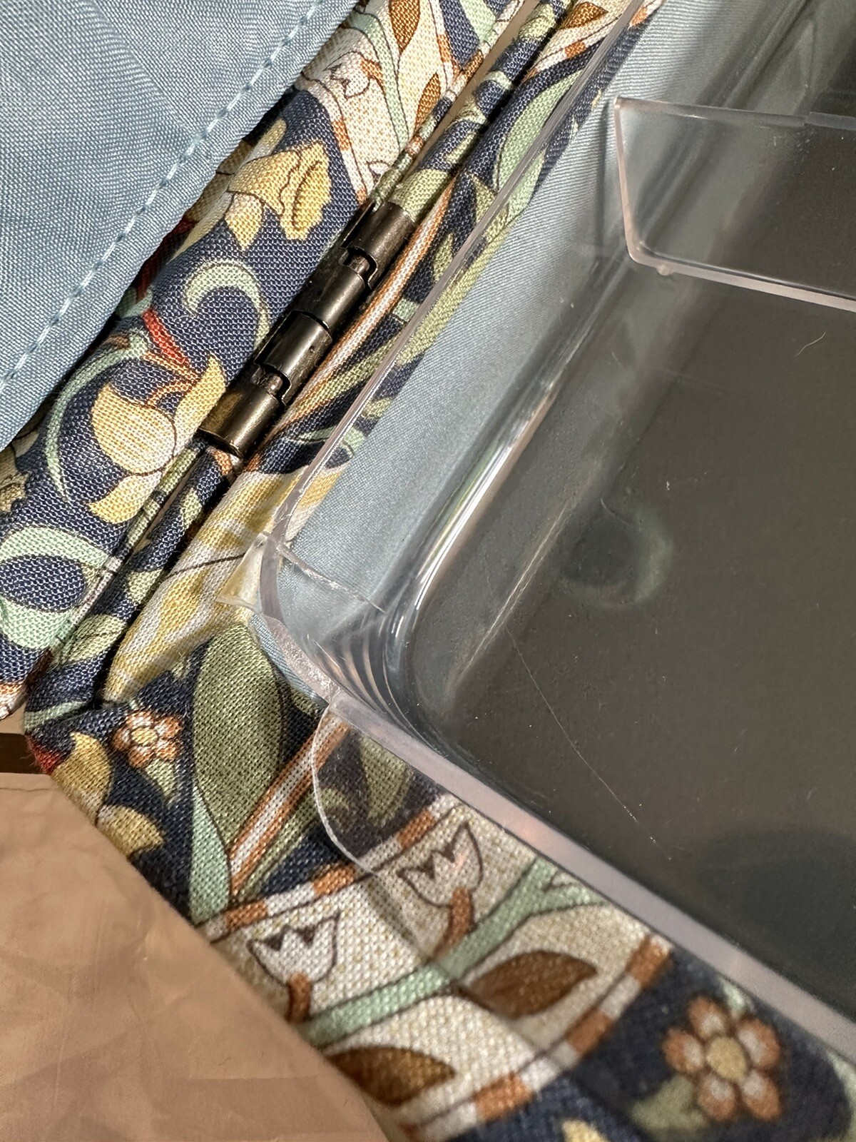 John Lewis Strawberry Thief Medium Rectangular Sewing Basket, Marine eBay