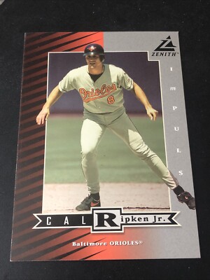 1998 Pinnacle Zenith Silver Impulse 5x7 Cal Ripken Jr #Z50 HOF