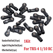 1 Kit Standard (10) Angled 10 Degrees (8) Offset (4) Rod Ends For TRX-4 1/10 RC