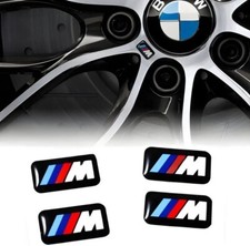Bmw M Wheel Badge Emblem M-tech M-sport Logo 1m M2 M3 M4 M5 M6 Set Of 4