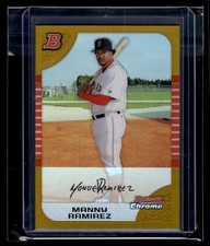 2005 Bowman Chrome Gold Refractor #130 Manny Ramirez 48/50 Red Sox