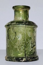 Antique 1800s Blown Glass Inkwell
