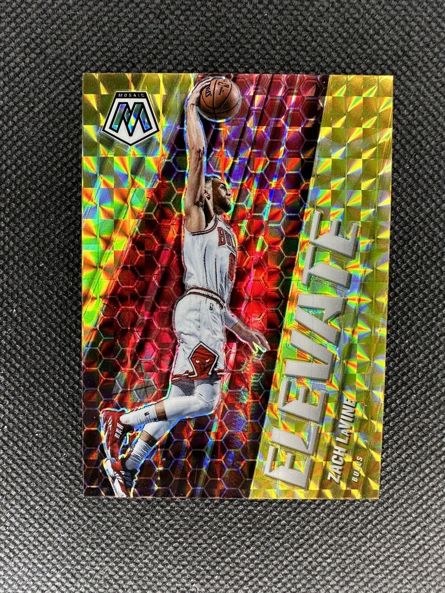 2020-21 Mosaic Zach LaVine Elevate Insert Yellow Reactive