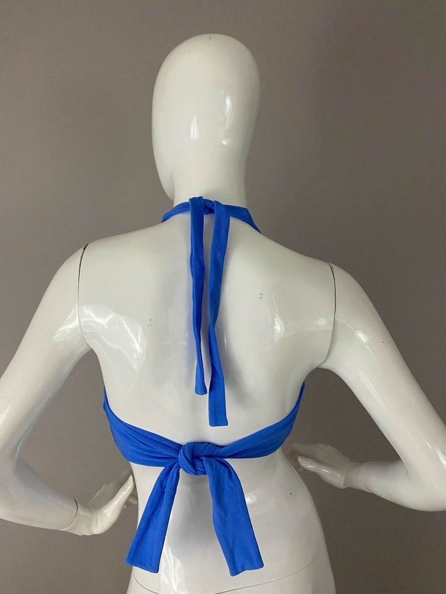 Swim Systems Ahoy Halter Bluebell Color Women’s Bra Top Size 36 DD View 3