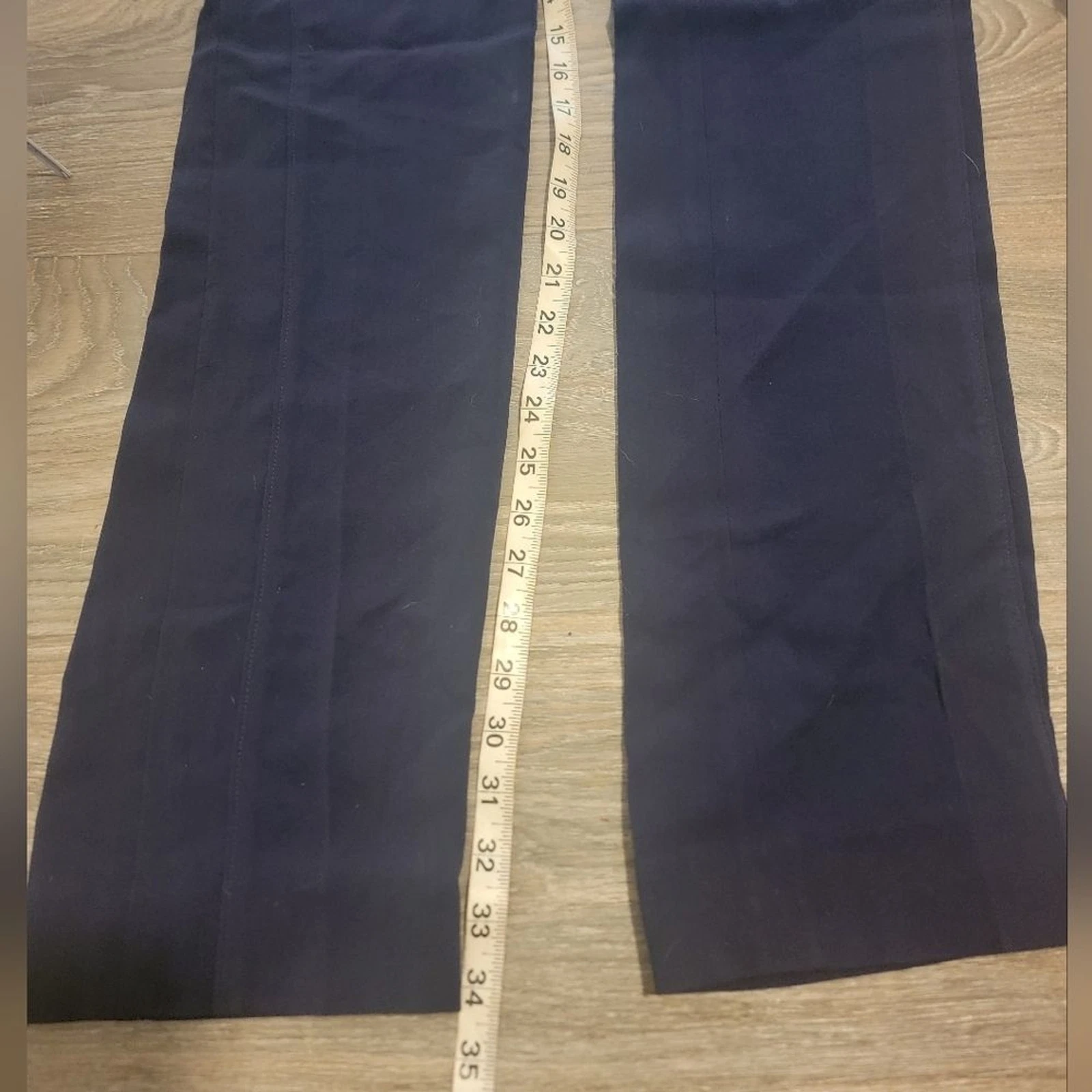 Alexander Wang Sample pantalone lana blu gamba sottile leggero