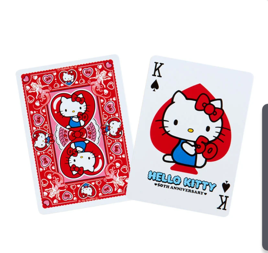 Bicycle Hello Kitty Sanrio Playing Cards 50th Anniversary of Hello