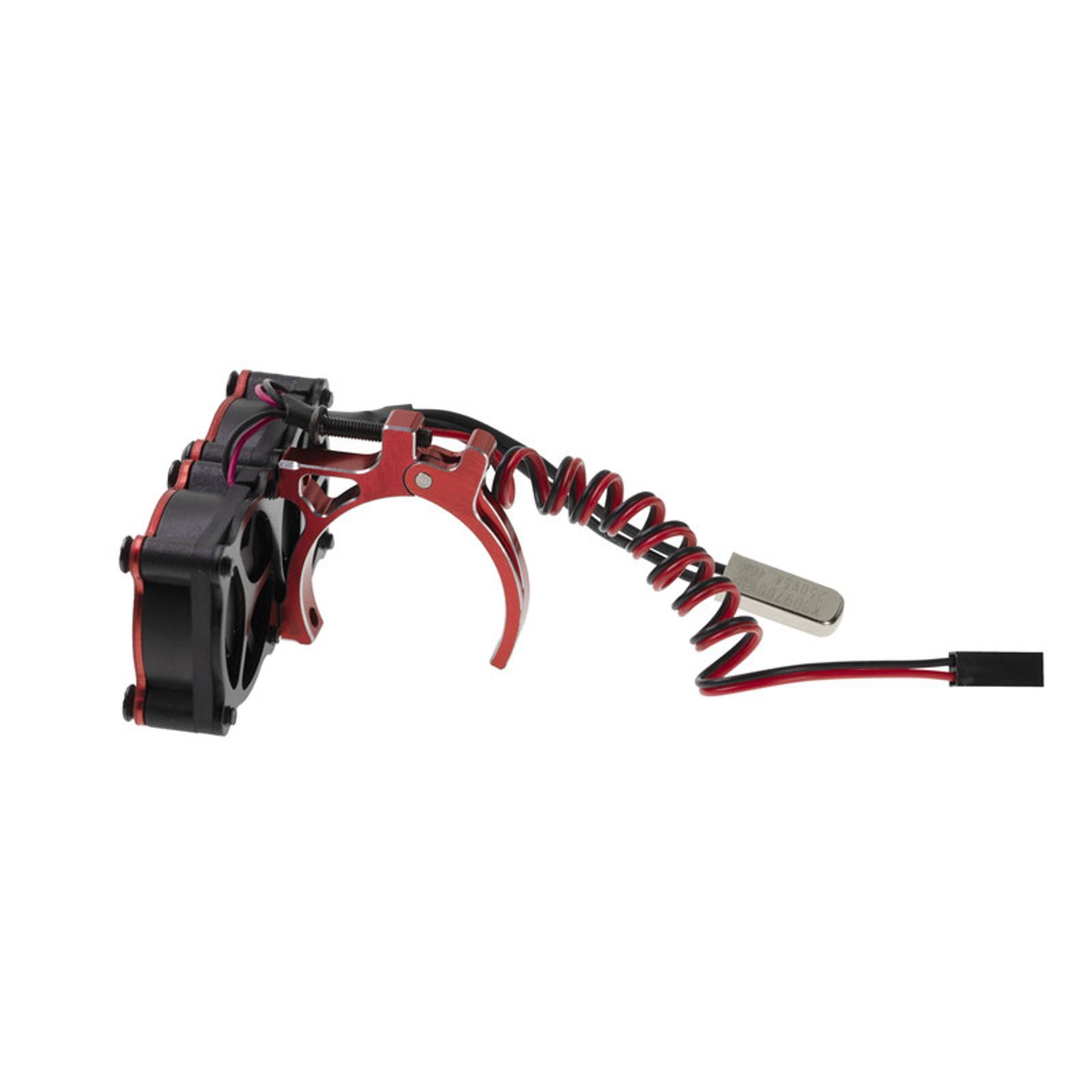 Red 5-10V Motor Heatsink Dual Cooling Fan For Axial SCX10 Traxxas TRX4 RC Car l