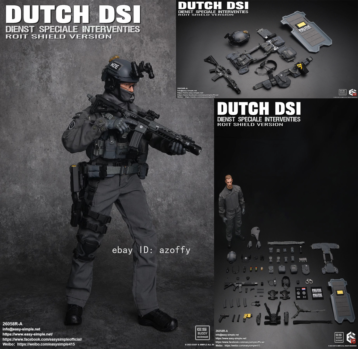 Easy&Simple 1/6 ES 26058R DUTCH DSI Dutch Special Forces Easy&Simple 1/6 ES 26058R DUTCH DSI Dutch Special Forces