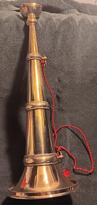 Reproduction Brass Working Firemans Trumpet