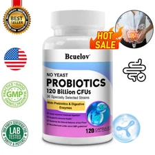 Yeast-Free Probiotic Blend 120 Billion CFU Restore Gut Flora 30 To 120 Capsules