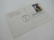 USPS Scott UX178 19c Home On The Range First Day of Issue Postal Card