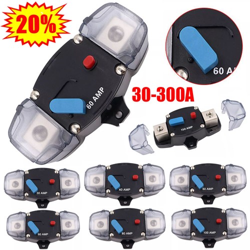 US Auto Circuit Breaker Car Marine Stereo Audio Inline Replace Fuse 30A