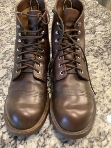Red Wing Iron Ranger (8111) Amber Harness Brown Leather Lace Up Boots 11D - Bild 14 von 14