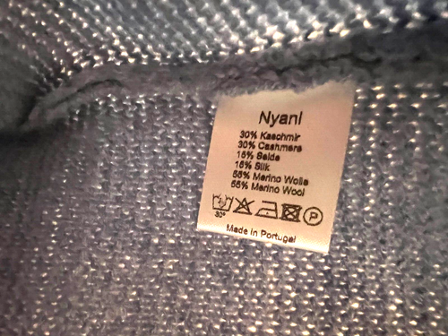 NEW-NWT WildFang/Nyani Cashmere blend BLUE Pretzel Sweater 2/3Y-Beautiful-Plush - Picture 11 of 11