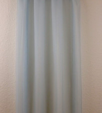 Gardine Voile 150cm breit zum selber nähen 1007 Fb. 010 uni hellblau Meterware