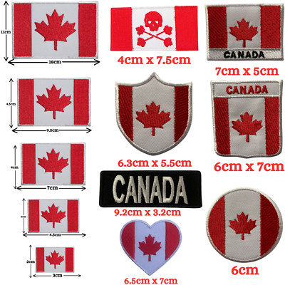 Kanada internationales Land verschiedene Flaggen Bügelbild Patch gesticktes Abzeichen