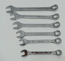 Fuller 6 Pc Combination Wrench Set 3/8, 1/2, 9/16, 5/8, 11/16 Forged Alloy Japan