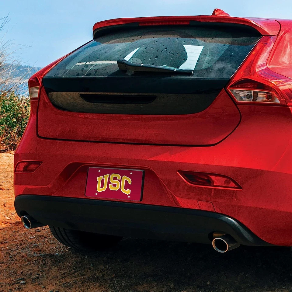 University of Southern California Trojans Red Mirrored Laser Cut License Plate - Image 3 of 4