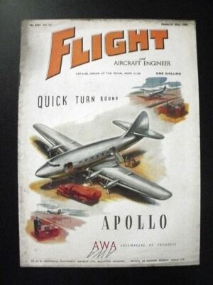 Luftfahrtmagazin FLIGHT Nr.2101 -1949 / Double Mamba Turboprop m. Coaxial Drive