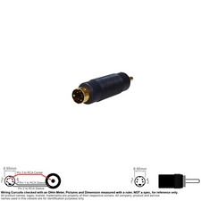 Adapter Video SVHS S-Video Mini Din 4 Pin MD4 Male Coax RCA Male Connector