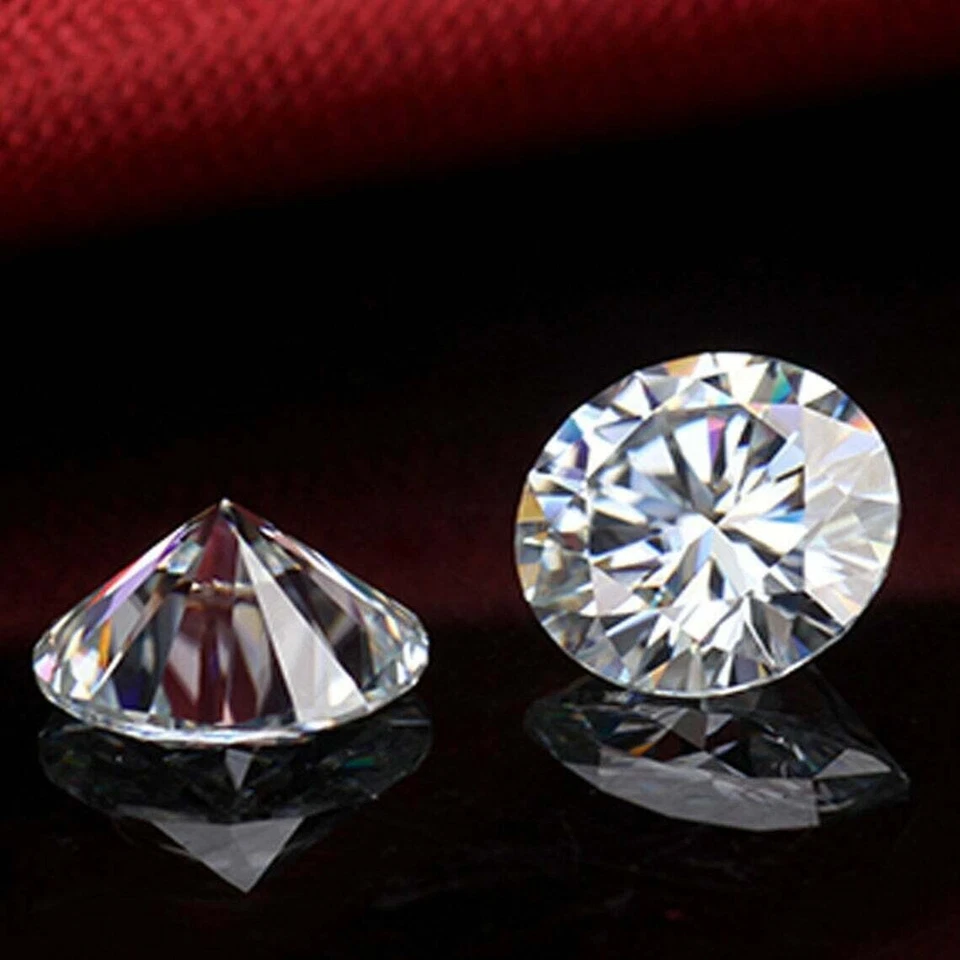 1.10Ct Certified Natural Diamond Round F Color VVS Clarity Engagement Ringstone - Image 4 of 4