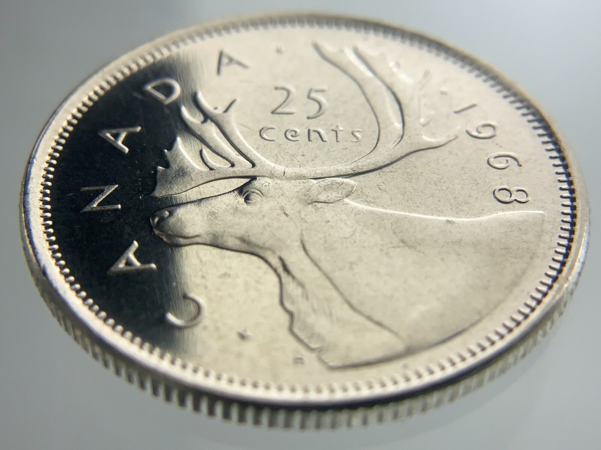 1968 Canada 25 Cents Quarter KM# 62b Uncirculated Coin Z935 | eBay