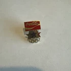 1984 LA Los Angeles Olympic Summer Games Coca Cola Pin Stars Rings  VTG