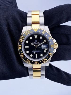 rolex gmt master 2 half gold