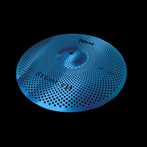LOW VOLUME CYMBALS RECH STEALTH 16'' CRASH CYMBAL QUIET CYMBALS BLUE - Picture 1 of 2