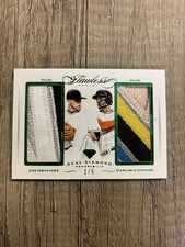 Giancarlo Stanton Jose Fernandez #1/5 Panini Flawless Dual Diamond Memorabilia