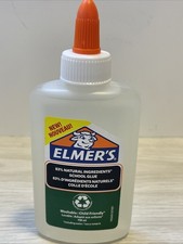Elmers Washable School White Glue 225ml Safe and non-toxic Twist turn nozzle