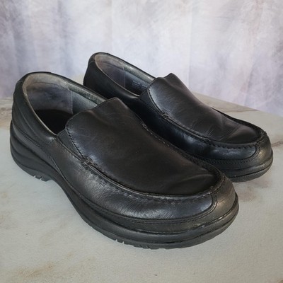 Dansko Waynes Mens Size 10 Black Leather Slip On Loafers Work
