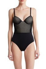 La Perla Womens Beige & Black One-Piece Swims...