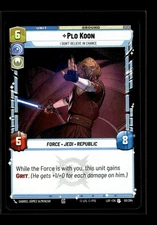 PLO KOON - I DON'T BELIEVE IN CHANCE Legends of the Force #50 LOF(NM+)(SWU)