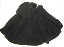 Antique/Vintage 7" Black Cape for German/French Bisque Head Dolls
