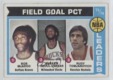 1974-75 Topps Bob McAdoo Kareem Abdul-Jabbar Rudy Tomjanovich #146 HOF zg6