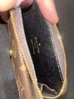 Louis Vuitton Monogram Card Wallet Zip Pouch w/ Chain, Brown/Black, Women — photo 3
