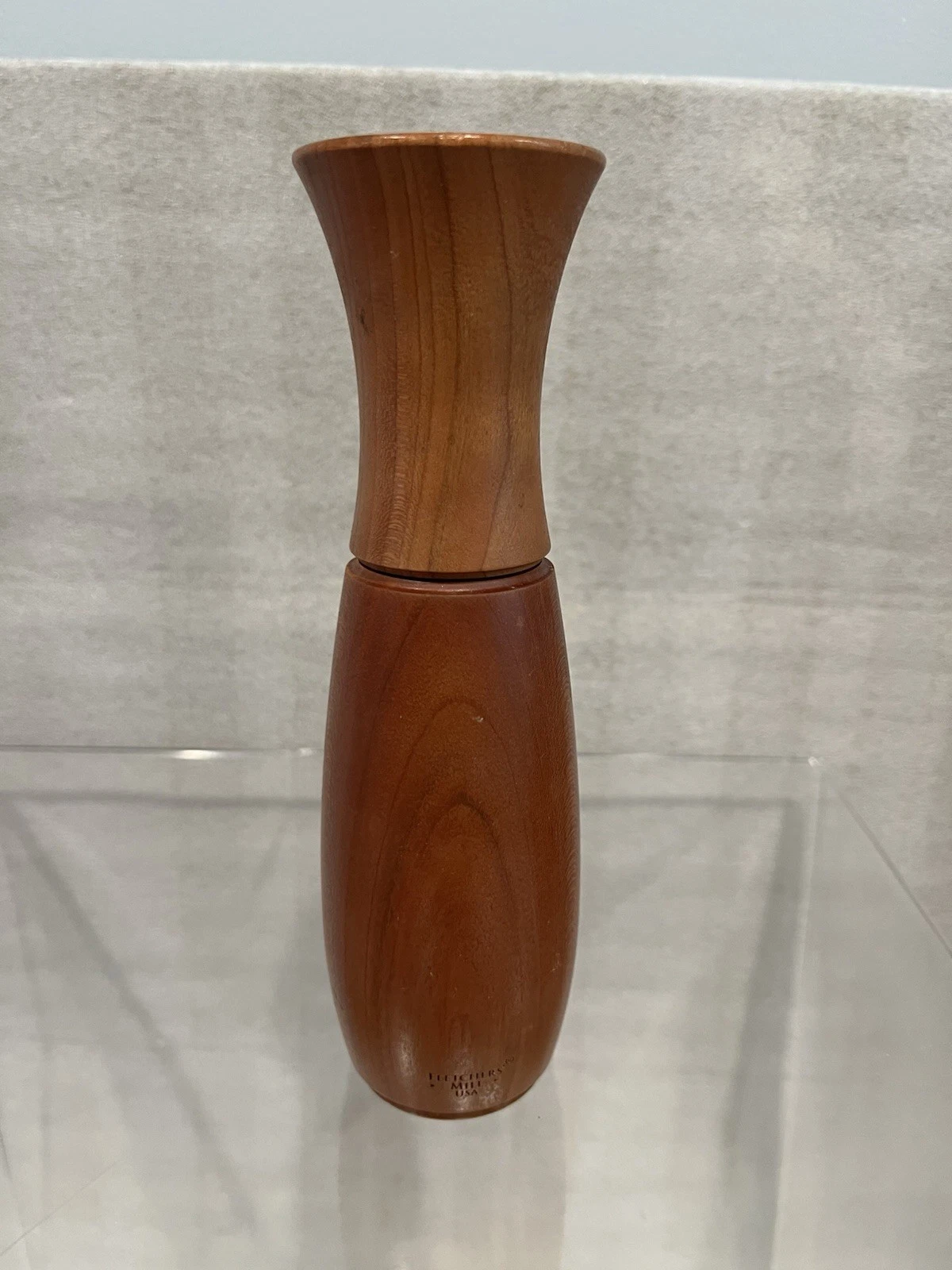 Fletchers' Mill Border Grill Salt Mill, Walnut Stain MADE IN U.S.A