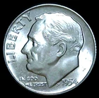 1954-P 10C Roosevelt Dime BU 90% Silver 26olc0223-2