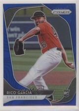 2020 Panini Prizm Tier II Blue Prizm Rico Garcia #156 0a4s