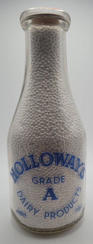 Holloway's Dairy Products Milk Bottle TRPQ Quart - Jackson, TN Tennessee