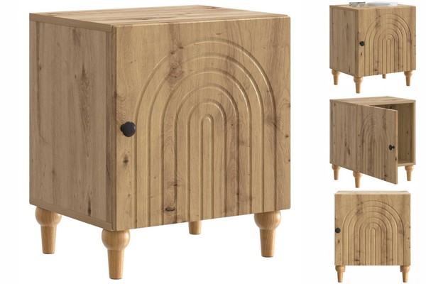 Nachttisch Nachtschrank Nachtkommode Artisan-Eiche 43X34,5X50 Cm Holzwerkstoff-image