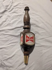 Vintage Budweiser Wood Beer Bar Tap Handle 3 Sided