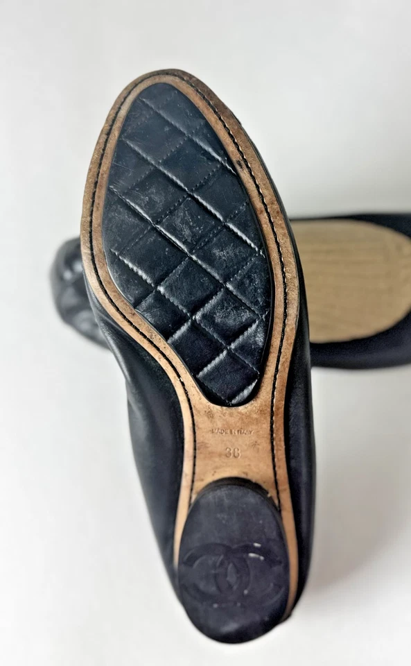 Zapatos planos de ballet Chanel charol 36 🥰 Foto 4 de 4