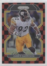 2021 Panini Prizm Black & Red Checker Prizm James Harrison #259 0c6