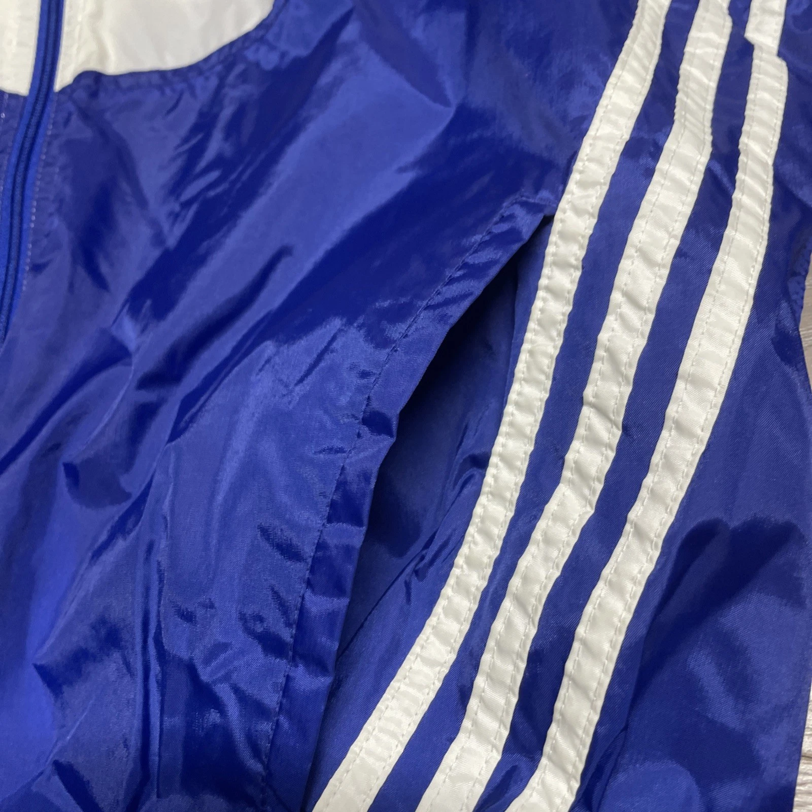 VTG Adidas Georgia State University Colorblock Windbreaker Jacket Mens M image 7