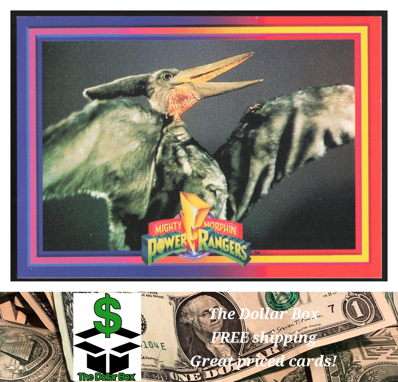 1994 Collect-A-Card Mighty Morphin Power Rangers (Hobby) #12 Pterodactyl