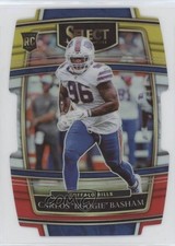 2021 Select Concourse Red & Yellow Prizm Die-Cut Carlos Basham Jr Boogie #92 fm0
