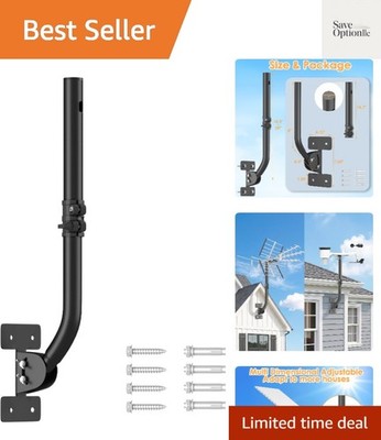 Universal Antenna Mount Pole   Duarble Weather Station Mounting Pole with 180...