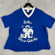 Vintage Duke Blue Devils 1960's Jersey Shirt Size Large True Vintage Dodger